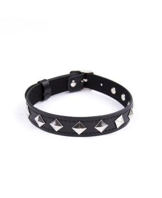 Collier réglable avec déco en métal 